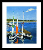 Chatham Harbor Boats Chatham Cape Cod Massachusetts - Framed Print