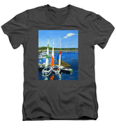 Chatham Harbor Boats Chatham Cape Cod Massachusetts - Men's V-Neck T-Shirt