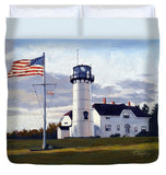 Chatham Lighthouse Cape Cod Massachusetts - Duvet Cover