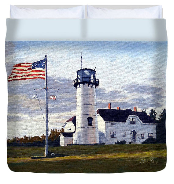 Chatham Lighthouse Cape Cod Massachusetts - Duvet Cover