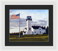 Chatham Lighthouse Cape Cod Massachusetts - Framed Print
