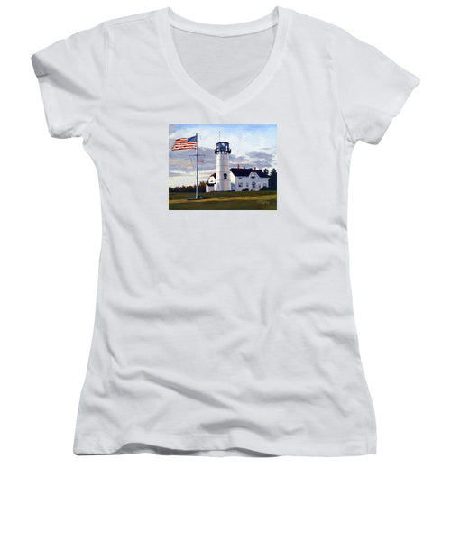 Chatham Lighthouse Cape Cod Massachusetts - Women's V-Neck