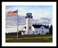 Chatham Lighthouse Cape Cod Massachusetts - Framed Print