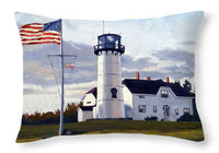 Chatham Lighthouse Cape Cod Massachusetts - Throw Pillow