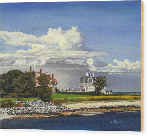 Cliff Walk Newport Rhode Island - Wood Print
