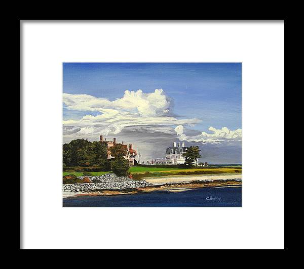 Cliff Walk Newport Rhode Island - Framed Print