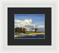 Cliff Walk Newport Rhode Island - Framed Print