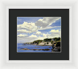 Cliffwalk Newport Rhode Island - Framed Print
