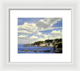 Cliffwalk Newport Rhode Island - Framed Print