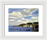 Cliffwalk Newport Rhode Island - Framed Print