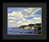 Cliffwalk Newport Rhode Island - Framed Print
