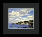 Cliffwalk Newport Rhode Island - Framed Print