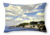 Cliffwalk Newport Rhode Island - Throw Pillow