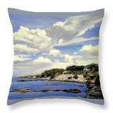 Cliffwalk Newport Rhode Island - Throw Pillow