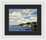 Cliffwalk Newport Rhode Island - Framed Print
