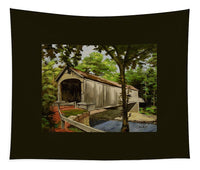 Comstock Covered Bridge East Hamptom Connecticut - Tapestry