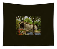 Comstock Covered Bridge East Hamptom Connecticut - Tapestry