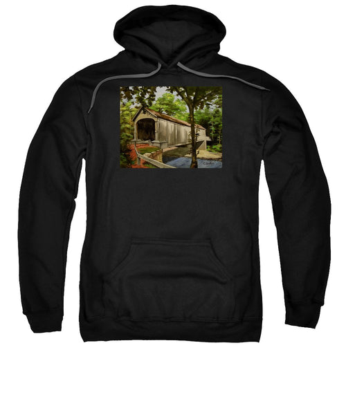 Comstock Covered Bridge East Hamptom Connecticut - Sweatshirt