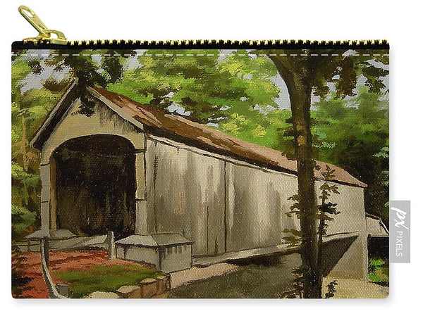 Comstock Covered Bridge East Hamptom Connecticut - Carry-All Pouch