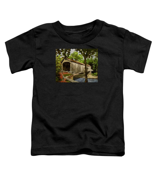 Comstock Covered Bridge East Hamptom Connecticut - Toddler T-Shirt