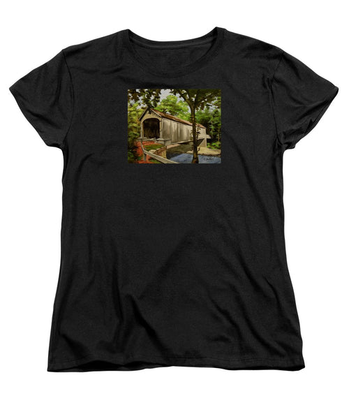 Comstock Covered Bridge East Hamptom Connecticut - Women's T-Shirt (Standard Fit)