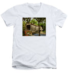 Comstock Covered Bridge East Hamptom Connecticut - Men's V-Neck T-Shirt
