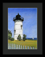 East Chop Lighthouse Martha's Vineyard Massachusetts - Framed Print