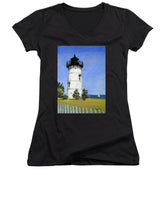 East Chop Lighthouse Martha's Vineyard Massachusetts - Women's V-Neck