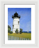 East Chop Lighthouse Martha's Vineyard Massachusetts - Framed Print