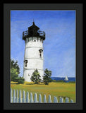 East Chop Lighthouse Martha's Vineyard Massachusetts - Framed Print