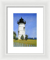 East Chop Lighthouse Martha's Vineyard Massachusetts - Framed Print