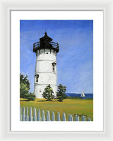 East Chop Lighthouse Martha's Vineyard Massachusetts - Framed Print
