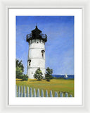 East Chop Lighthouse Martha's Vineyard Massachusetts - Framed Print