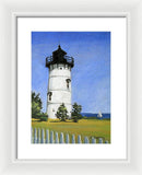 East Chop Lighthouse Martha's Vineyard Massachusetts - Framed Print