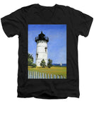 East Chop Lighthouse Martha's Vineyard Massachusetts - Men's V-Neck T-Shirt