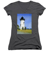 East Chop Lighthouse Martha's Vineyard Massachusetts - Women's V-Neck