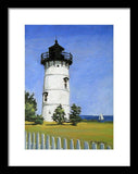 East Chop Lighthouse Martha's Vineyard Massachusetts - Framed Print