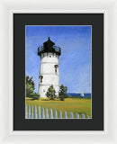 East Chop Lighthouse Martha's Vineyard Massachusetts - Framed Print