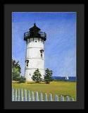 East Chop Lighthouse Martha's Vineyard Massachusetts - Framed Print