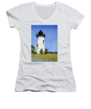 East Chop Lighthouse Martha's Vineyard Massachusetts - Women's V-Neck