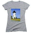East Chop Lighthouse Martha's Vineyard Massachusetts - Women's V-Neck