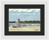 Easton's Beach Newport Rhode Island - Framed Print