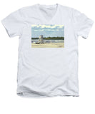 Easton's Beach Newport Rhode Island - Men's V-Neck T-Shirt