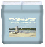 Easton's Beach Newport Rhode Island - Duvet Cover