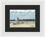 Easton's Beach Newport Rhode Island - Framed Print