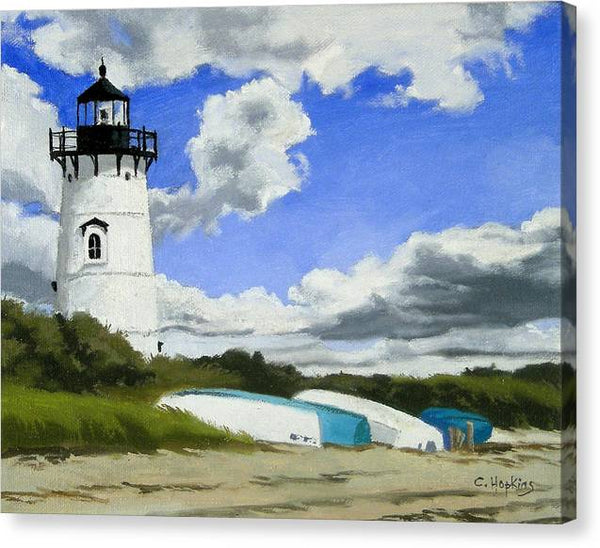 Edgartown Lighthouse Martha's Vineyard Massachusetts - Canvas Print