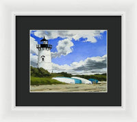 Edgartown Lighthouse Martha's Vineyard Massachusetts - Framed Print