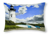 Edgartown Lighthouse Martha's Vineyard Massachusetts - Throw Pillow