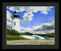 Edgartown Lighthouse Martha's Vineyard Massachusetts - Framed Print