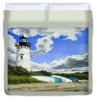 Edgartown Lighthouse Martha's Vineyard Massachusetts - Duvet Cover